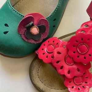 Kai size 10 pink teal toddler shoe bundle